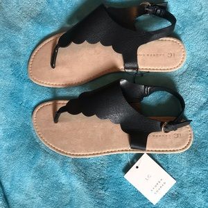 NWT Brand new LC Lauren Conrad Scalloped Sandals